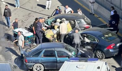 Ankara’da zincirleme kaza… Yaralılar var!