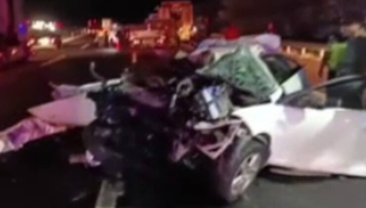 Araçtan geriye hurda yığını kaldı: 1 ölü, 1 yaralı