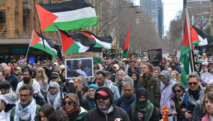 Avustralya’da İsrail’e yaptırım protestosu: Binlerce kişi sokağa döküldü