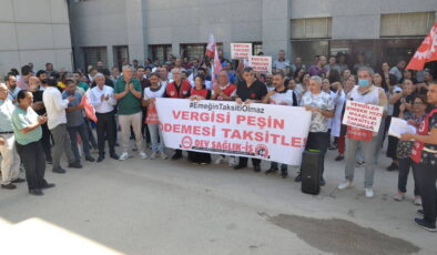 Balcalı Hastanesi işçileri ödemelerin taksitle yapılmasına sert tepki!