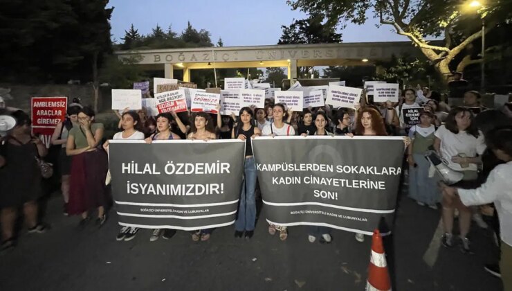 Boğaziçili kadınlar, kampüste katledilen Hilal için yürüdü… ‘Mezunların kampüse girişi yasaklanırken, silahlı bir kişi kampüse nasıl girebilmiştir?’