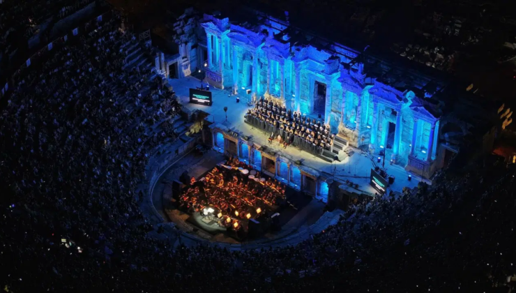 ‘Carmina Burana’ balesi, Hierapolis Antik Tiyatrosu’nda sahnelendi