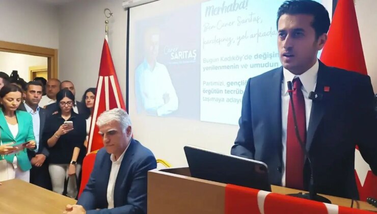 CHP Kadıköy’de genç aday: Caner Sarıtaş başkanlığına talip oldu