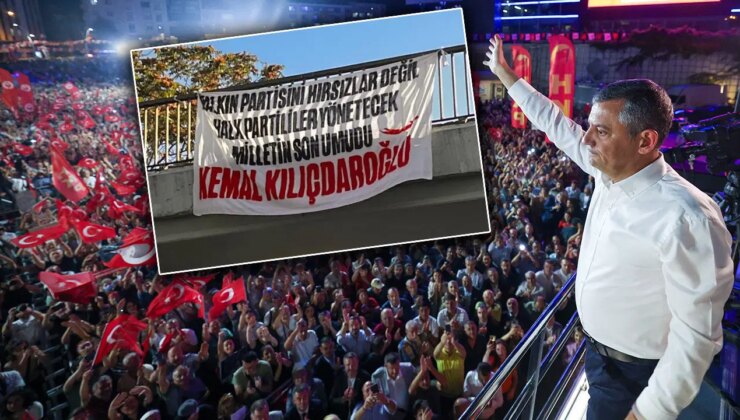 CHP’nin Kadıköy mitingi öncesi provokasyon: ‘Kılıçdaroğlu’ pankartı asıldı!