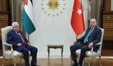 Cumhurbaşkanı Erdoğan, Filistin Devlet Başkanı Abbas ile görüştü