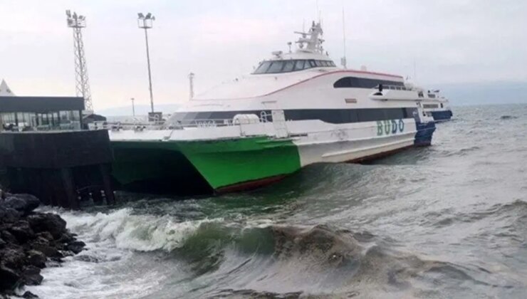 Deniz ulaşımına hava muhalefeti engeli: BUDO’nun bazı seferleri iptal edildi!