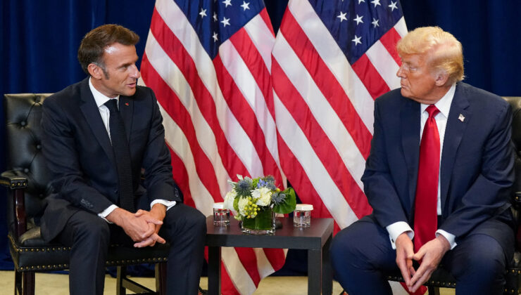 Donald Trump ile Emmanuel Macron arasında Filistin anlaşmazlığı