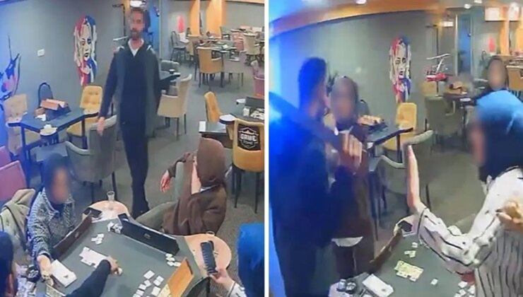 Erzurum’da kan donduran anlar: Bir erkek, okey oynayan gençlere ‘sallama’ ile saldırdı!