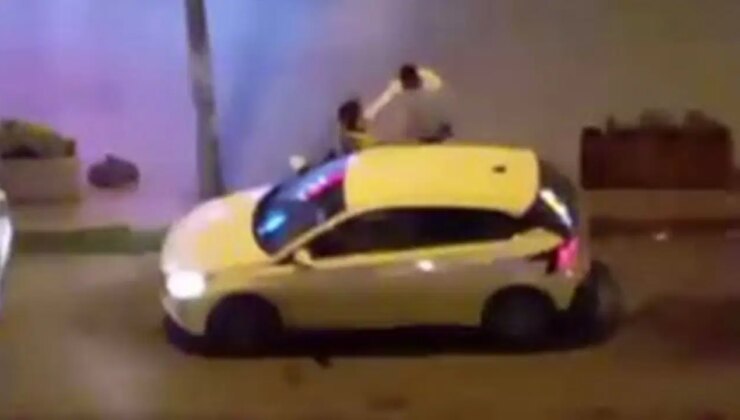 Esenyurt’ta darbettiği kadını zorla araca bindirdi!