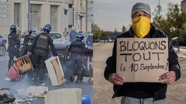 Fransa’da ‘Her şeyi bloke et’ eylemleri: Çöp bidonları ateşe verildi, yollar kapatıldı