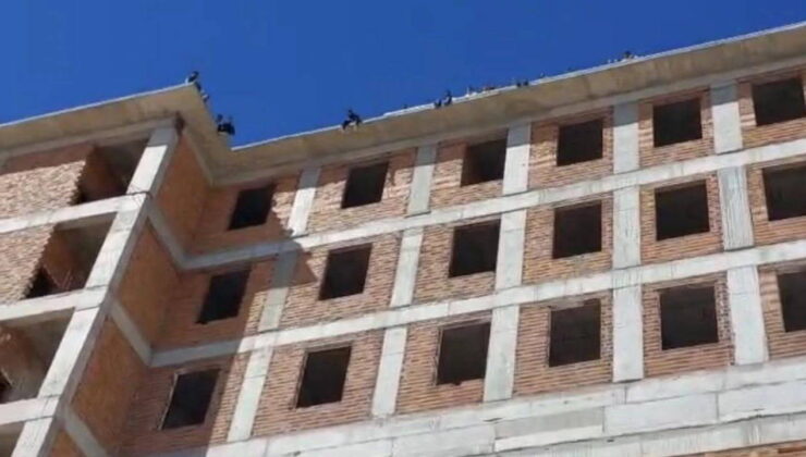 Gaziantep’te toplu intihar girişimi! Maaşlarını alamayan 15 işçi binanın tepesine çıktı