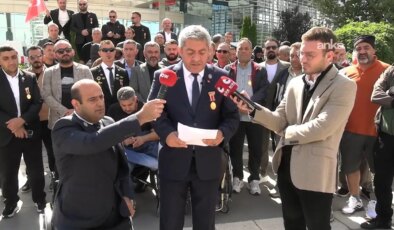 Gaziler, Aile Bakanlığı önünden haykırdı: ‘Sesimizi duymazdan gelenler bilsin ki…’