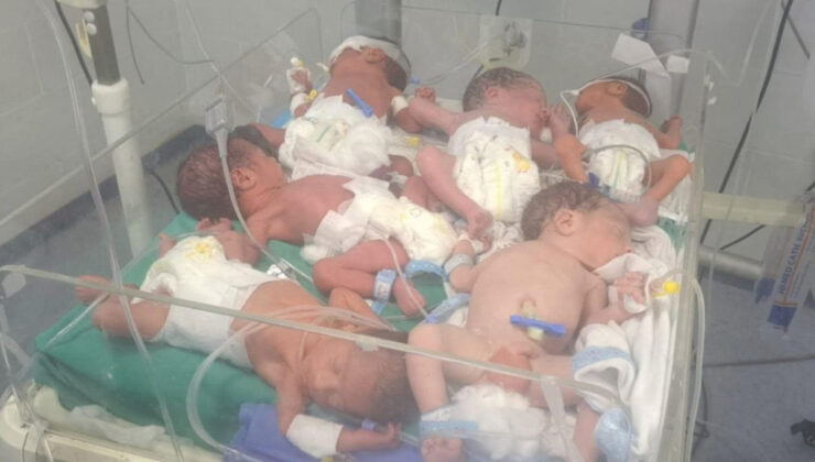 Gazze’de dehşete düşüren görüntü: 1 kuvözde 6 bebek
