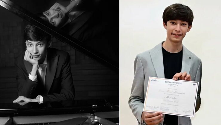 Genç piyanistin büyük başarısı