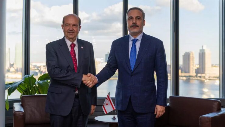 Hakan Fidan, KKTC Cumhurbaşkanı Ersin Tatar ile bir araya geldi