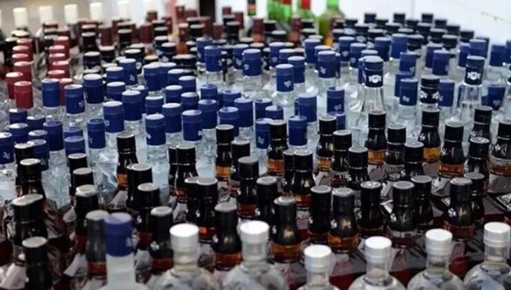 Hatay’da 2 bin 450 litre sahte içki ele geçirildi