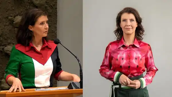 Hollanda Parlamentosu’nda Filistin tartışması: Salondan çıkarıldı, karpuz desenli tişörtle geri döndü