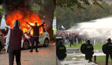 Hollanda’da aşırı sağcı gösteri şiddete dönüştü: Polis ‘böylesini görmedik’ dedi