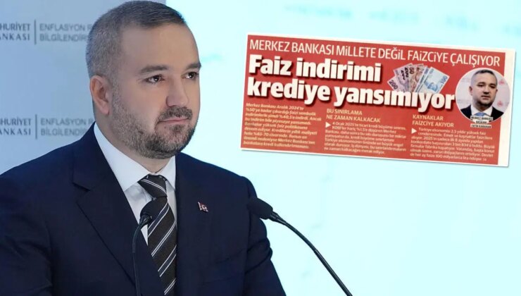 İktidara yakın gazete Merkez Bankası’nı hedef aldı: ‘Millete değil faizciye çalışıyor’