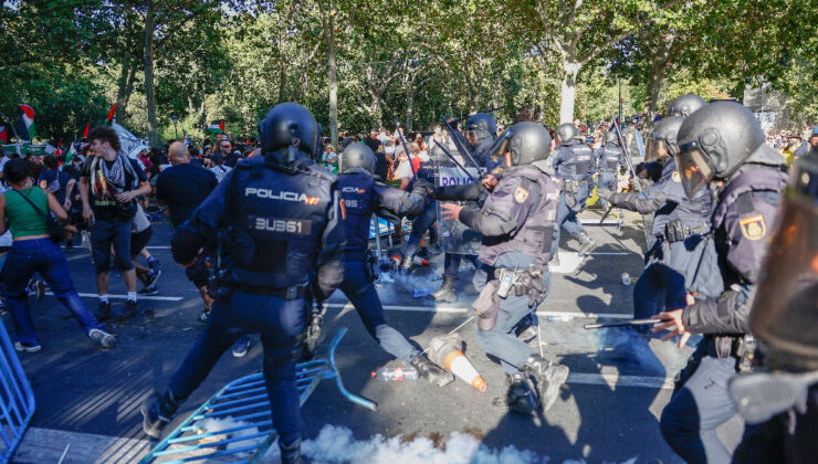İspanya’da İsrail protestosu: Polis müdahale etti