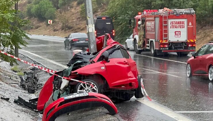 İstanbul’da yağış kaza getirdi… 1 ölü!