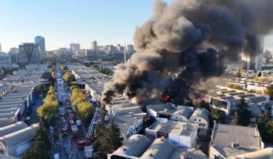 İSTOÇ’ta korkutan yangın… Patlama sesleri duyuluyor!