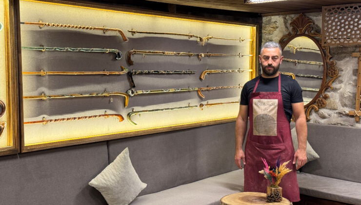 Karabük’te bastonculuk geleneğini tek başına yaşatıyor