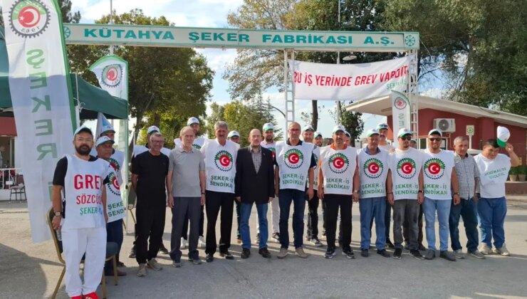 Kütahya Şeker Fabrikasında işçilerin grevi kazanımla sona erdi