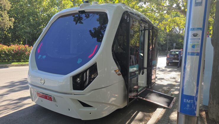 Madrid’de ilk sürücüsüz elektrikli otobüs denemesi