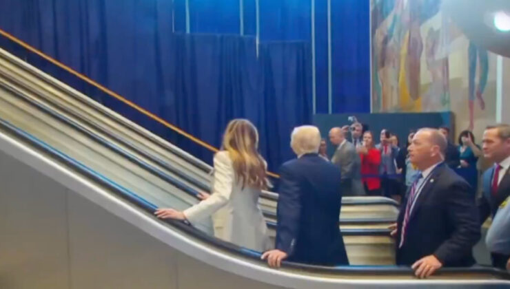 Melania ve Trump’a sabotaj iddiası: Yürüyen merdiven kapatıldı