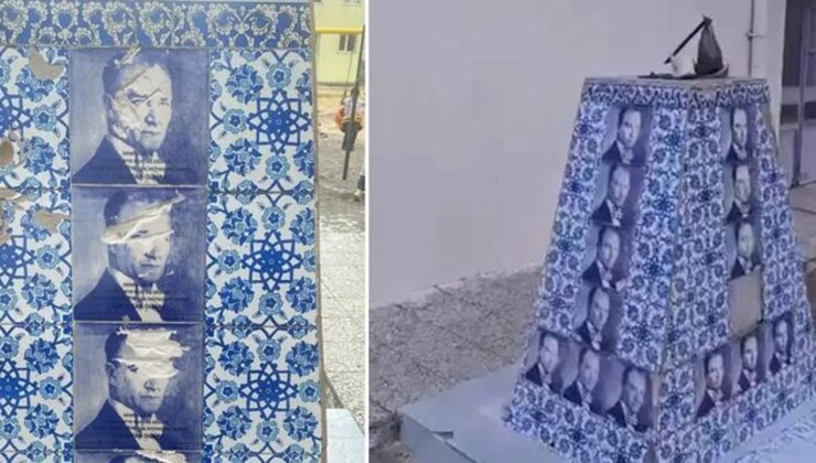 Okul bahçesinde Atatürk büstüne çirkin saldırı: Serbest bırakıldı