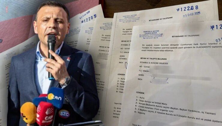 Özgür Çelik görevden alındı… CHP İstanbul İl Kongresi delegelerinden yeni hamle: Olağanüstü kongre talebiyle noterde imza veriyorlar!