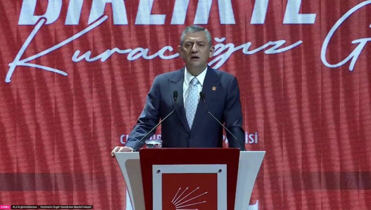 Özgür Özel, Örgüt Temsilcileri Meclisi’nde konuşuyor