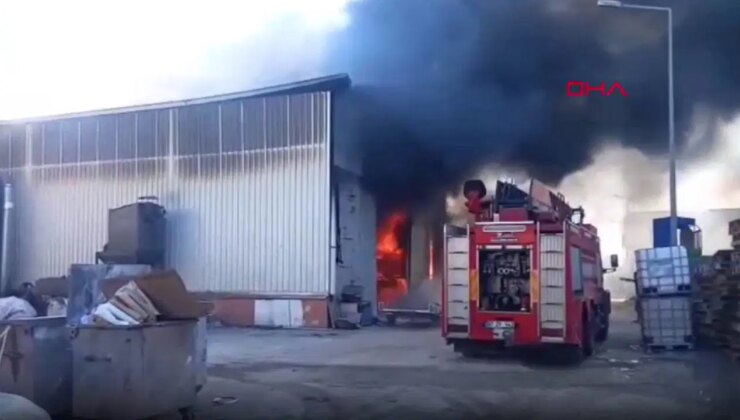 Polyester fabrikasında yangın… Alevler tüm binayı sardı!