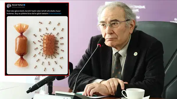 Rektör Tarhan’dan akılalmaz paylaşım: Kadını ‘ambalaj’ladı, tacizi ‘ak’ladı!