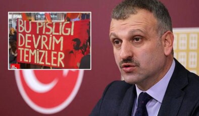 Saray’ın hedefi bu sefer de pankart oldu, sert tepki geldi: ‘Gençlik, görülmemiş hesap kalmasın diye ayağa kalkıyor’