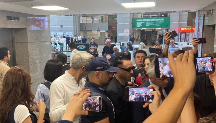 Şarkıcı Mabel Matiz, ifade vermek üzere polis eşliğinde adliyeye geldi