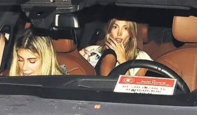 Şevval Şahin resmi hizmete mahsus araçla İstanbul gecelerinde