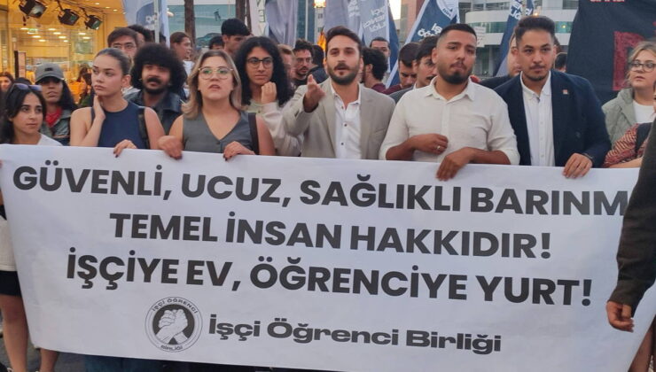 Skandalın ardından öğrencilerden KYK yurdu önünde eylem: ‘Tacizsiz yurtlar, tacizsiz Türkiye’