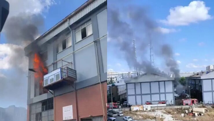 Son dakika… İstanbul’da sanayi sitesinde korkutan yangın!