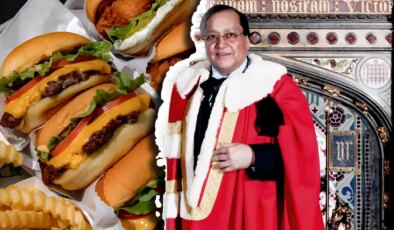 Türkiye’de satılan hamburger İngiliz lorduna pahalı geldi