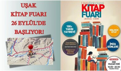 Uşak’ta 10 gün sürecek kültür şöleni: Kitap fuarı 26 Eylül’de kapılarını açıyor…