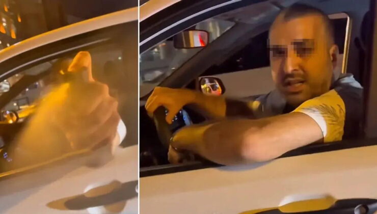 Üsküdar’da trafikte tartıştığı kadına biber gazı sıkan şüpheli yakalandı