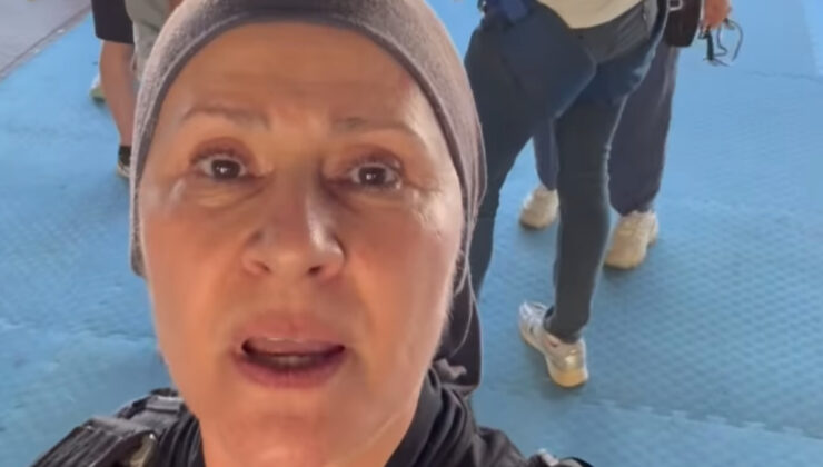 Uzak Şehir’in Sadakat’i Gonca Cilasun uçaktan atladı! Filistin kefiyesi açtı