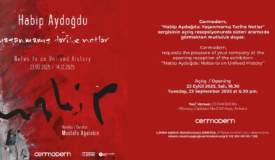“Yaşanmamış Tarihe Notlar: Habip Aydoğdu ile Belleğin Kıyılarında” sergisi CerModern’de açılıyor