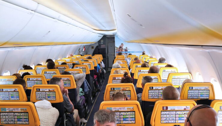 Yolcu pasaportunu yedi, uçak zorunlu iniş yaptı