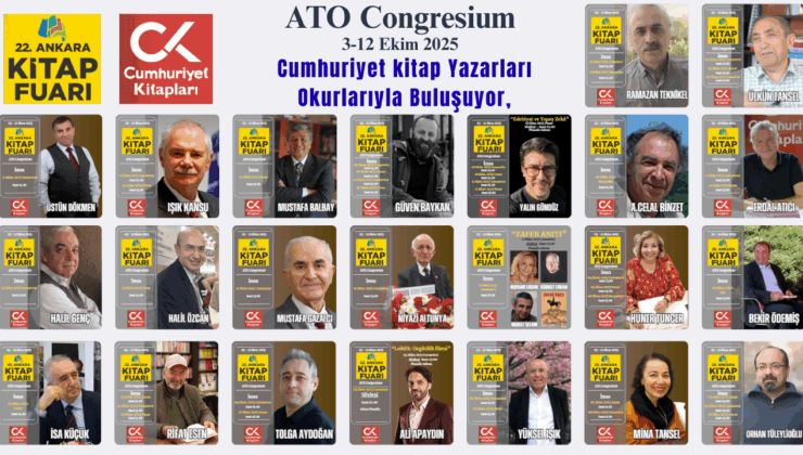 22. Ankara Kitap Fuarı kapılarını açıyor: Yazarlarımız da imza verecek