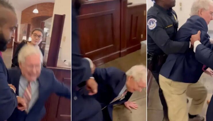 ABD Senatosu’nda panik anları: Cumhuriyetçi lider yere yığıldı