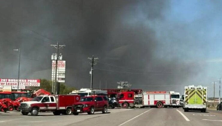 ABD’de uçak park alanına düştü… Can kayıpları var!