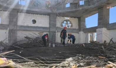 Adıyaman’da feci olay… İnşaat halindeki caminin kubbesi çöktü: Yaralılar var!